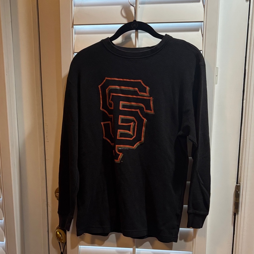 ❤️FINAL DAY❤️Gently Worn Stitches Black SF Giants Thermal